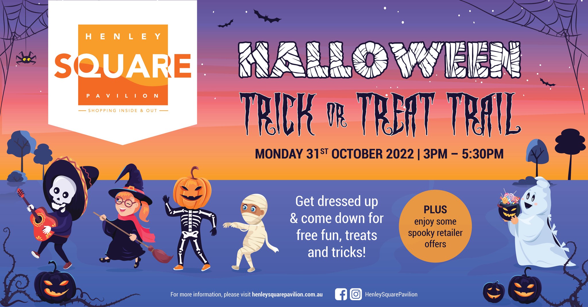 Halloween Trick or Treat Trail Henley Square Pavilion